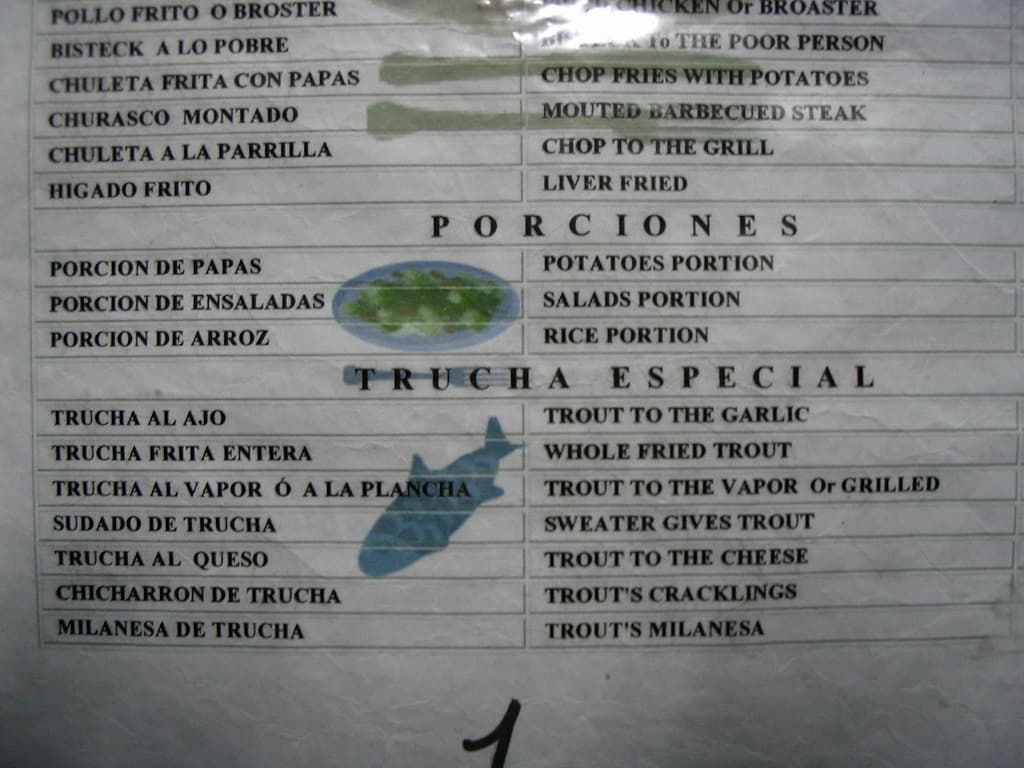 Sweater gives trout?