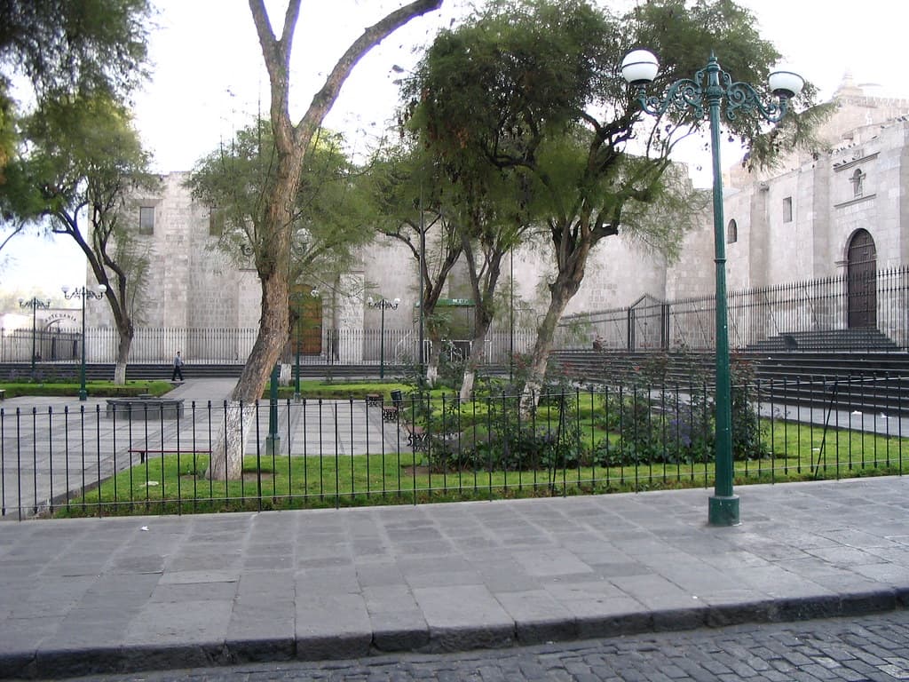 Garden by some church